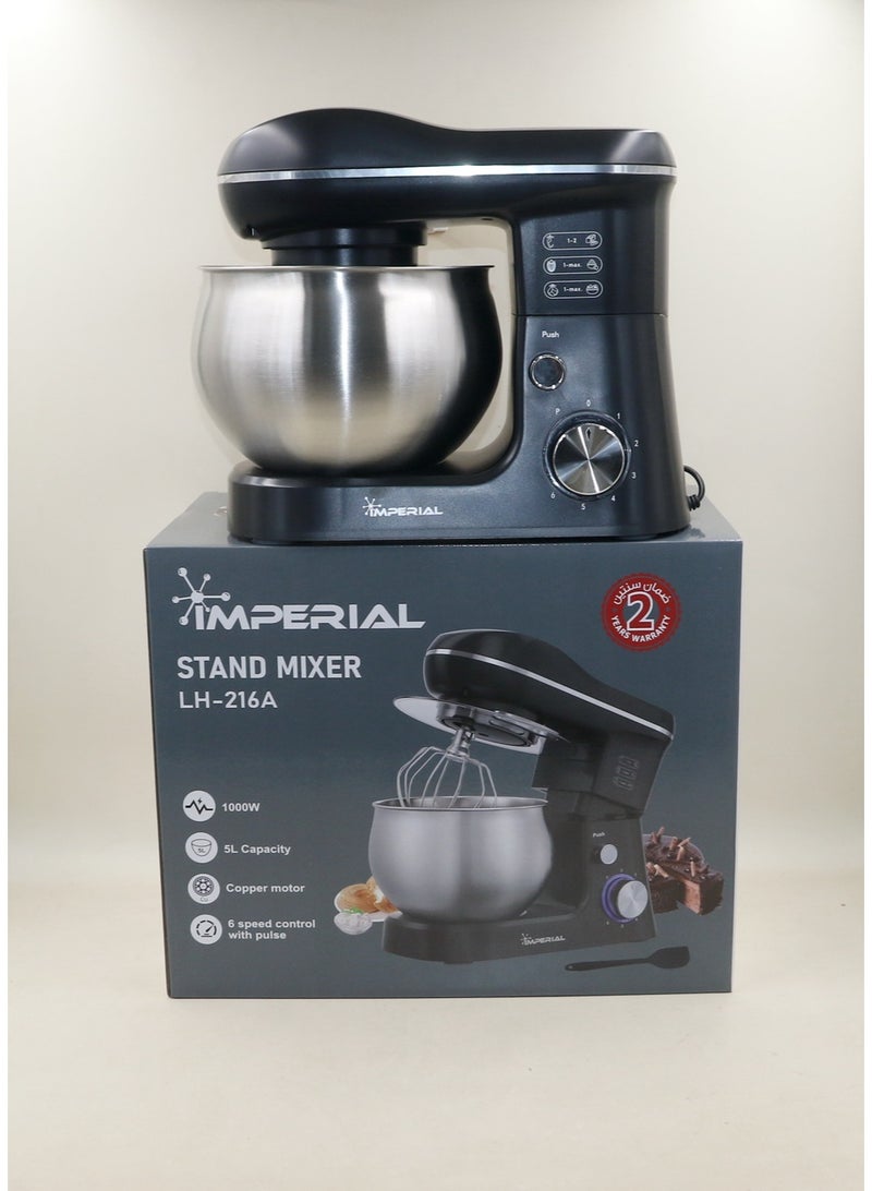 Imperial Stand Mixer 5L 1000W – Powerful Electric Mixer for Baking & Cooking